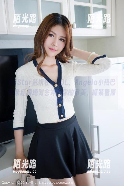 MiStar魅妍社 - LOL，Angela小热巴这条红裙绝对会冲击你的审美，抓紧看原图！